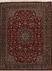 Kerman Red Hand Knotted 103 X 133  Area Rug 251-14294 Thumb 0