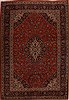Kashan Red Hand Knotted 96 X 141  Area Rug 251-14307 Thumb 0