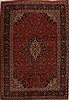 Kashan Red Hand Knotted 96 X 141  Area Rug 251-14307 Thumb 0
