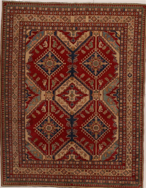 Kazak Red Hand Knotted 811 X 116  Area Rug 251-14310 Image 0