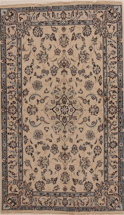 Tabas Beige Hand Knotted 311 X 69  Area Rug 251-14322 Image 0