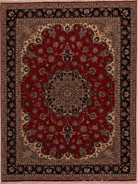 Tabriz Red Hand Knotted 50 X 68 Area Rug 251-14324 Image 0