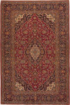 Persian Kashan Red Rectangle 5x7 ft Wool Carpet 14326