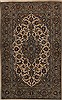 Kashan Beige Hand Knotted 44 X 70  Area Rug 251-14335 Thumb 0