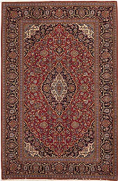 Persian Kashan Red Rectangle 5x7 ft Wool Carpet 14344