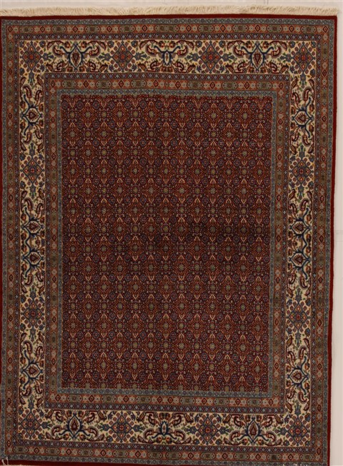 Mood Red Hand Knotted 49 X 66  Area Rug 251-14358 Image 0