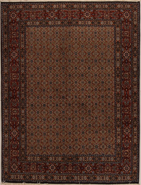 Mood Beige Hand Knotted 411 X 65  Area Rug 251-14360 Image 0