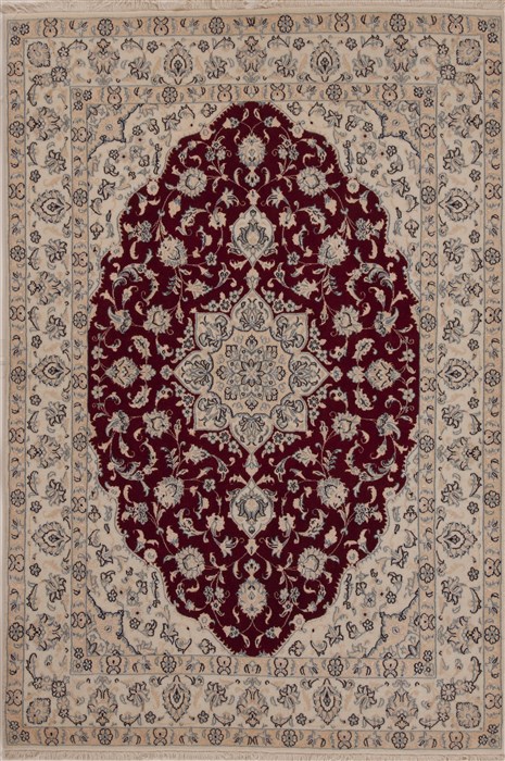 Nain Red Hand Knotted 48 X 70 Area Rug 251-14366 Image 0