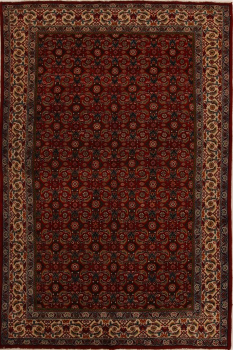 Mahal Red Hand Knotted 67 X 100 Area Rug 251-14376 Image 0