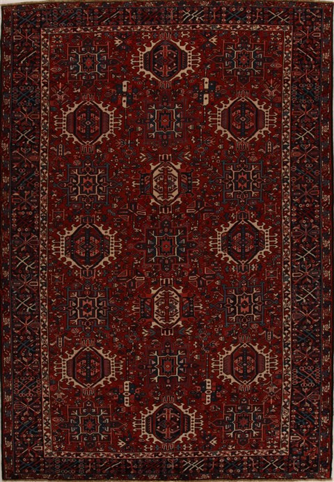 Karajeh Red Hand Knotted 710 X 114 Area Rug 251-14381 Image 0