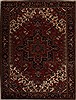 Heriz Red Hand Knotted 88 X 114  Area Rug 251-14382 Thumb 0
