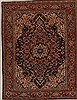 Heriz Blue Hand Knotted 82 X 108 Area Rug 251-14384 Thumb 0
