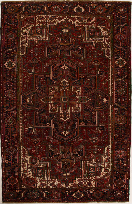 Heriz Red Hand Knotted 710 X 120  Area Rug 251-14385 Image 0