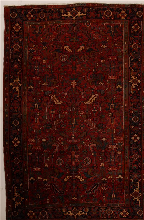 Heriz Red Hand Knotted 77 X 117  Area Rug 251-14387 Image 0
