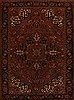 Heriz Red Hand Knotted 77 X 103 Area Rug 251-14391 Thumb 0