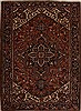 Heriz Red Hand Knotted 82 X 113 Area Rug 251-14398 Thumb 0