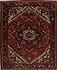 Heriz Red Hand Knotted 84 X 103  Area Rug 251-14401 Thumb 0