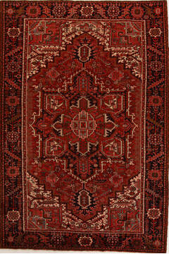 Heriz Red Hand Knotted 7'11" X 11'10"  Area Rug 251-14403