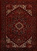 Heriz Red Hand Knotted 87 X 118 Area Rug 251-14405 Thumb 0