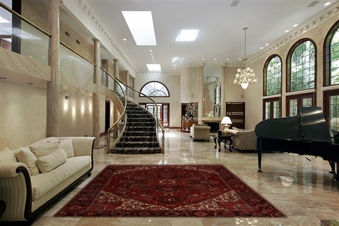 Heriz Red Hand Knotted 80 X 114 Area Rug 251-14410 Image 1