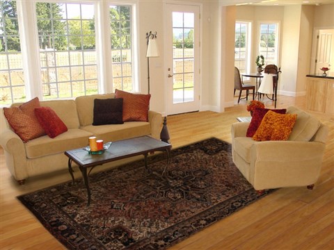 Heriz Brown Hand Knotted 84 X 112 Area Rug 251-14413 Image 4