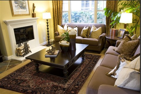 Heriz Brown Hand Knotted 84 X 112 Area Rug 251-14413 Image 3