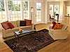 Heriz Brown Hand Knotted 84 X 112  Area Rug 251-14413 Thumb 4