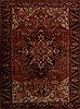 Heriz Red Hand Knotted 99 X 133  Area Rug 251-14448 Thumb 0
