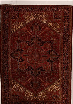 Persian Goravan Red Rectangle 9x13 ft Wool Carpet 14450