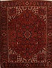 Heriz Red Hand Knotted 103 X 133 Area Rug 251-14451 Thumb 0