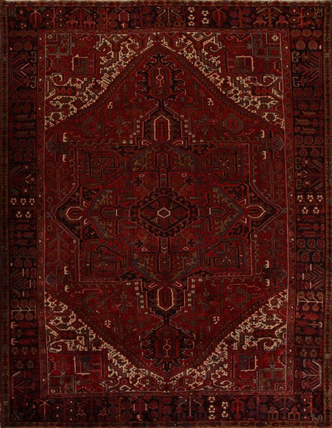 Heriz Red Hand Knotted 910 X 1210 Area Rug 251-14455 Image 0