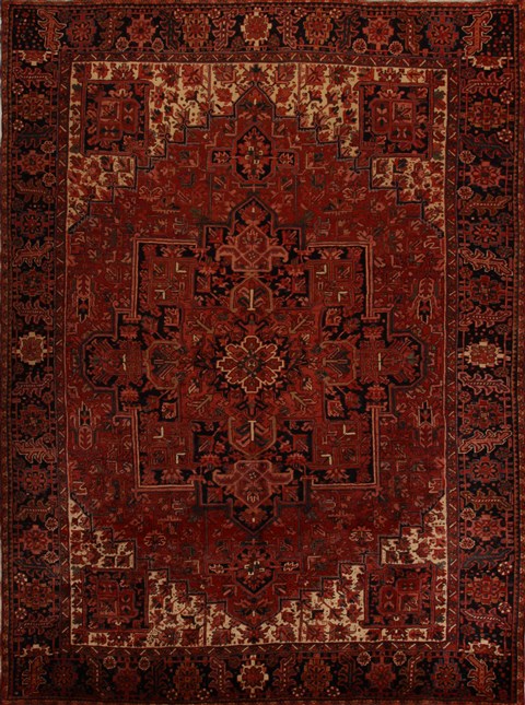 Heriz Red Hand Knotted 910 X 130 Area Rug 251-14457 Image 0
