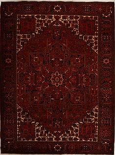 Goravan Red Hand Knotted 9'11" X 13'5"  Area Rug 251-14464