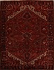 Heriz Red Hand Knotted 911 X 1211  Area Rug 251-14465 Thumb 0