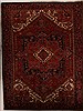 Goravan Red Hand Knotted 105 X 139  Area Rug 251-14469 Thumb 0