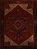 Heriz Red Hand Knotted 102 X 133  Area Rug 251-14471 Thumb 0