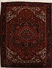 Heriz Red Hand Knotted 98 X 124  Area Rug 251-14473 Thumb 0