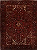 Heriz Red Hand Knotted 99 X 129  Area Rug 251-14479 Thumb 0