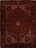 Heriz Red Hand Knotted 99 X 129 Area Rug 251-14479 Thumb 0