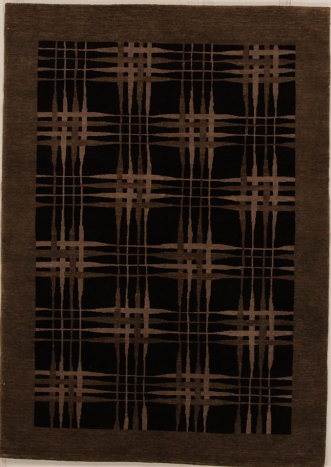 Pishavar Black Hand Knotted 410 X 69 Area Rug 251-14485 Image 0
