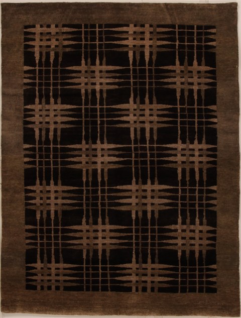Pishavar Black Hand Knotted 47 X 511  Area Rug 251-14496 Image 0