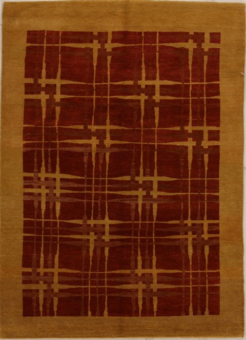 Pishavar Red Hand Knotted 47 X 65  Area Rug 251-14504 Image 0