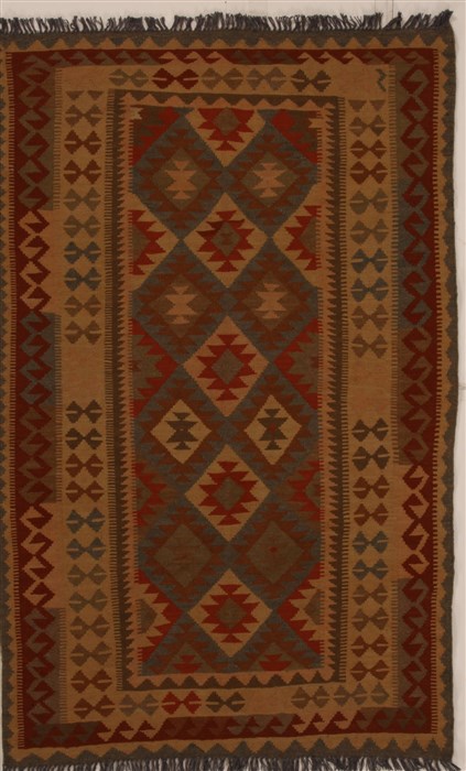 Kilim Multicolor Hand Knotted 40 X 67  Area Rug 251-14554 Image 0