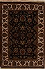 Agra Black Hand Knotted 40 X 60  Area Rug 251-14561 Thumb 0