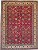 Tabriz Red Hand Knotted 112 X 145  Area Rug 100-14705 Thumb 0