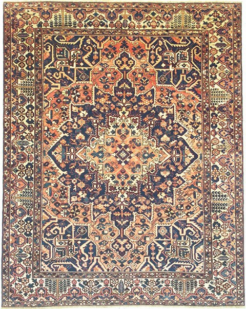 Bakhtiar Blue Hand Knotted 911 X 126  Area Rug 100-14706 Image 0