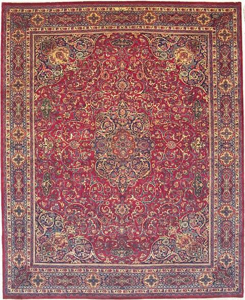 Mashad Purple Hand Knotted 911 X 123  Area Rug 100-14707 Image 0
