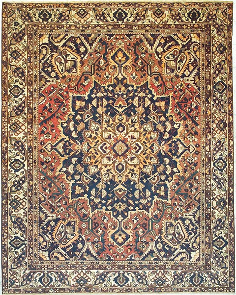 Bakhtiar Yellow Hand Knotted 910 X 125  Area Rug 100-14709 Image 0