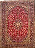 Kashan Red Hand Knotted 95 X 131  Area Rug 100-14712 Thumb 0