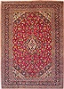Kashan Red Hand Knotted 97 X 134  Area Rug 100-14714 Thumb 0